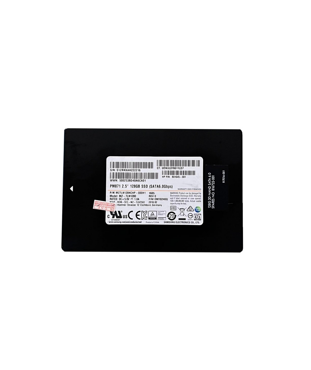Solid State Drive (SSD) interne (128 GB)